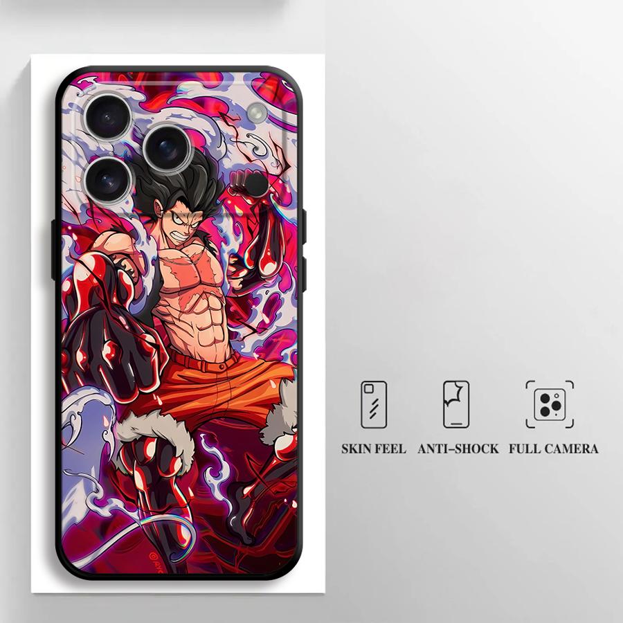 

OneS P-ieceS Anime Funda Phone Cover Case for iPhone 17 Pro Max 11 13 Mini 15 Plus 14 SE 7 8 12 16 XS XR Air iPhone 12