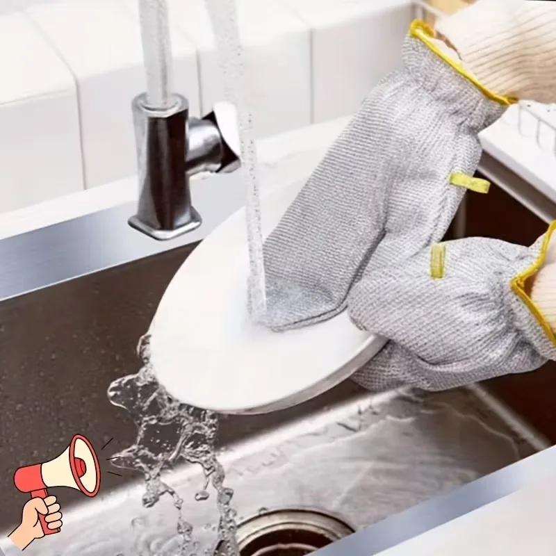1-20PCS Wire Dishwashing Gloves Scouring Cleaning Ball Heat Resistant Oil Removal Multifunction Kitchen Cleaning Tool