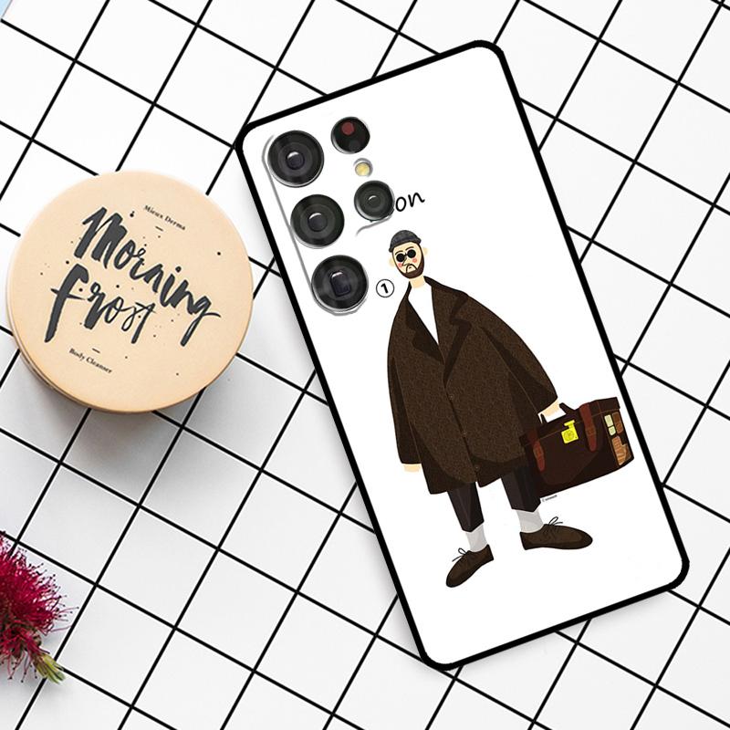Leon Mathilda Case For Samsung Galaxy S25 Ultra S23 S22 S21 S20 S24 Ultra S9 S10 Plus S25 FE Phone Cover