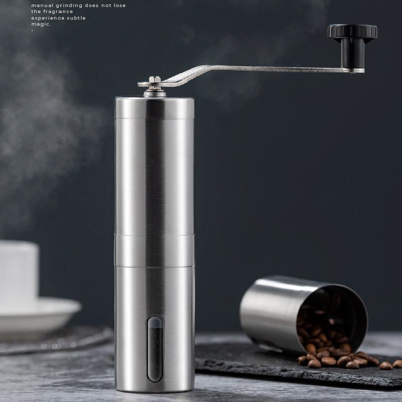 Highquality Stainless Steel Manual Coffee Grinder With Removable Hand Crank For Home Brewing Enthusiasts