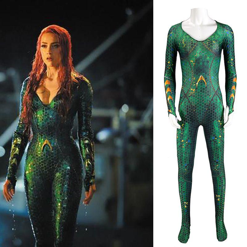 Mera Movie Aquaman Queen Cosplay Alliance Sea After Mae La Mera Hero Jumpsuit