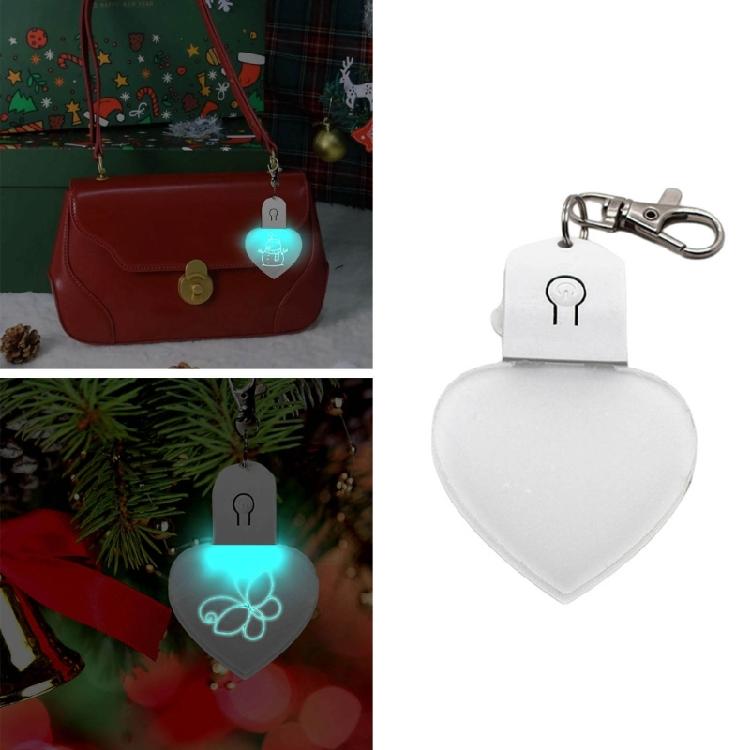 LED Light Sublimation Ornament Blanks Keychains Unique Christmas Decorations