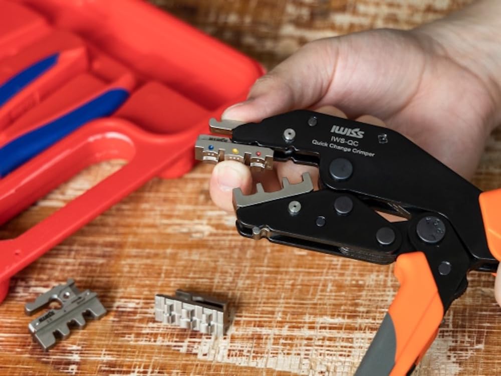 IWISS Ratchet Type Insulated Terminal Crimping Tool MultiCrimper Crimping Series