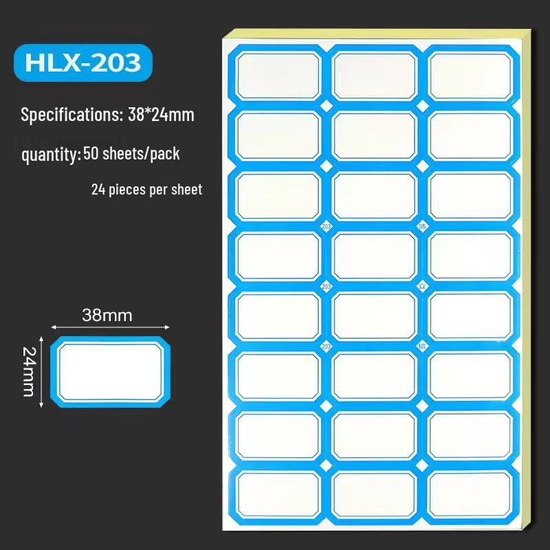 Self-Adhesive Classification and Identification Paper Stickers