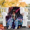 Juice WRLD printed throw blanket—soft,warm;versatile blanket for all seasons—perfect as &air-conditioning throw,nap blanket