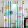Marine Animal and Plant Theme High Blackout Curtains Shell Pattern Thick Clackout Drape Various Styles Bedroom Home Curtain Hot