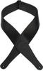 Leathers Wide Black Garment Leather Bass Guitar Black Levy's 3" Strap; (M7GG3-BLK)