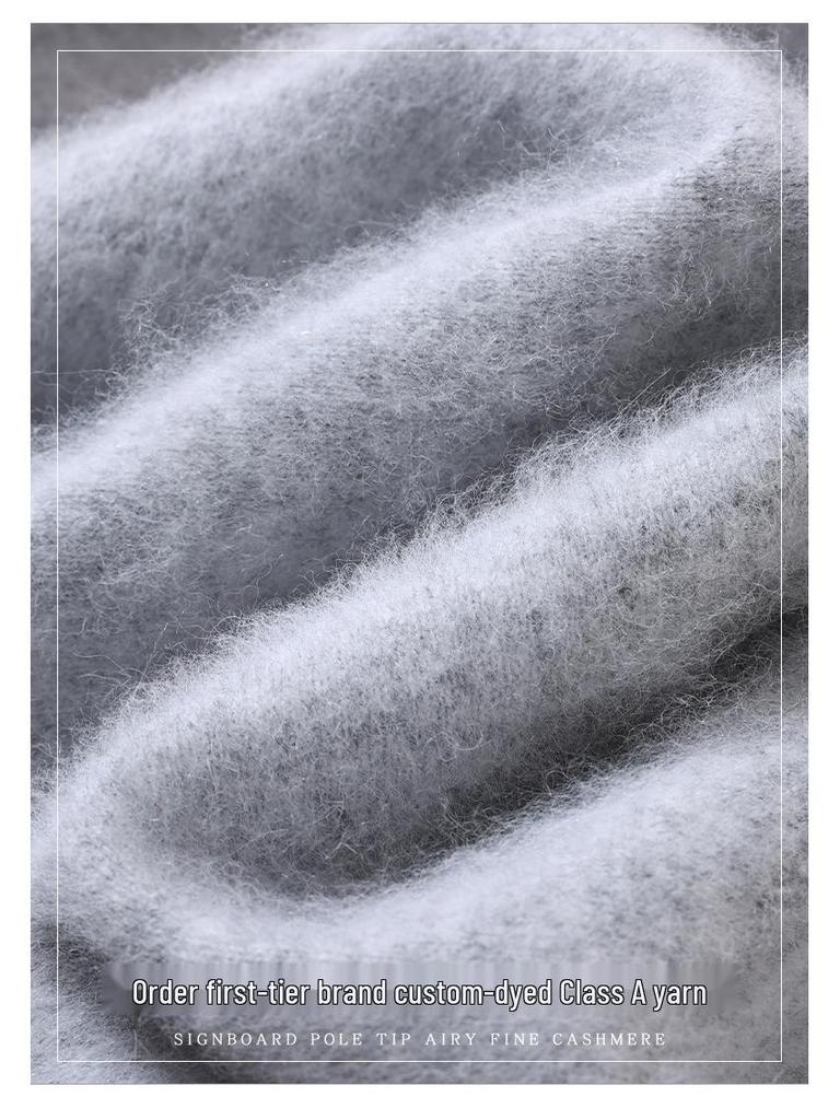 Damen Schlank geschnittener V-Ausschnitt Nerz Kaschmir Pullover, Große Größen, Herbst/Winter Pullover