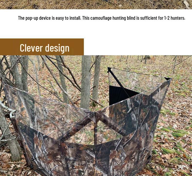 Camouflage Hunting Screen: Concealment Tent for