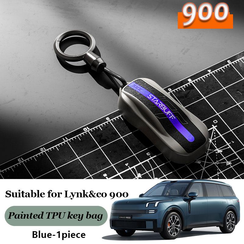 Moulures intérieures pour étui de clé de voiture LYNK&CO 900, porte-clés, accessoires auto, télécommande intelligente, coque de protection, style TPU, tout inclus