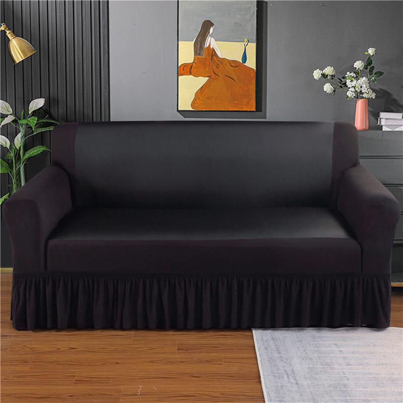 Leather Sofa Cover Full Set Of Technology Cloth Leather Sofa Cover Cover Four Seasons Universal Waterproof Sofa Seat Cushion Non-Slip Skirt