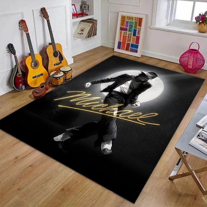 Michael JacksonPrinted Area Rug Carpet for Bedroom Living Room Home Decor Rugs Mat Non Slip Mat Rug for Bedside