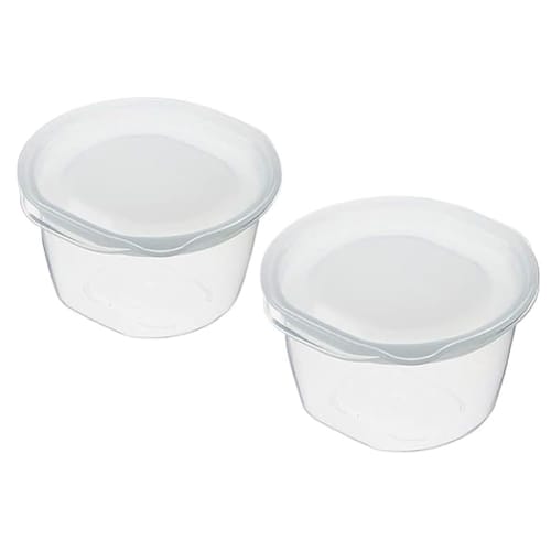 Inomata Chemical Easy Pack for One Serving of Rice, 2-Pack, Clear White, Set of 5