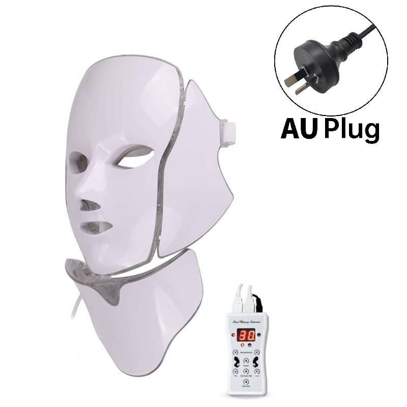 

Фотонная 7-светодиодная маска для лица и шеи, инструмент для красоты, терапия, средство против морщин, антивозрастной инструмент AU