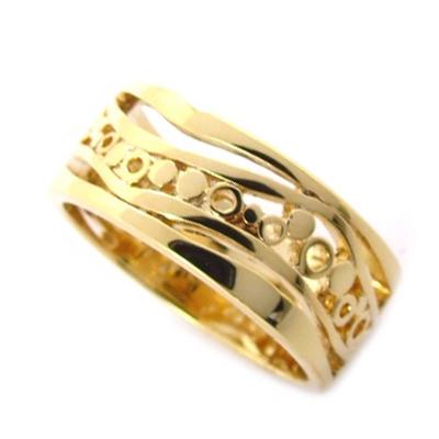 Gold Plated 'Choreography' Ring