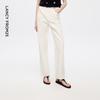 LANCY EUROPE EiLEEN ELITEE Straight Fit White Cotton Jeans