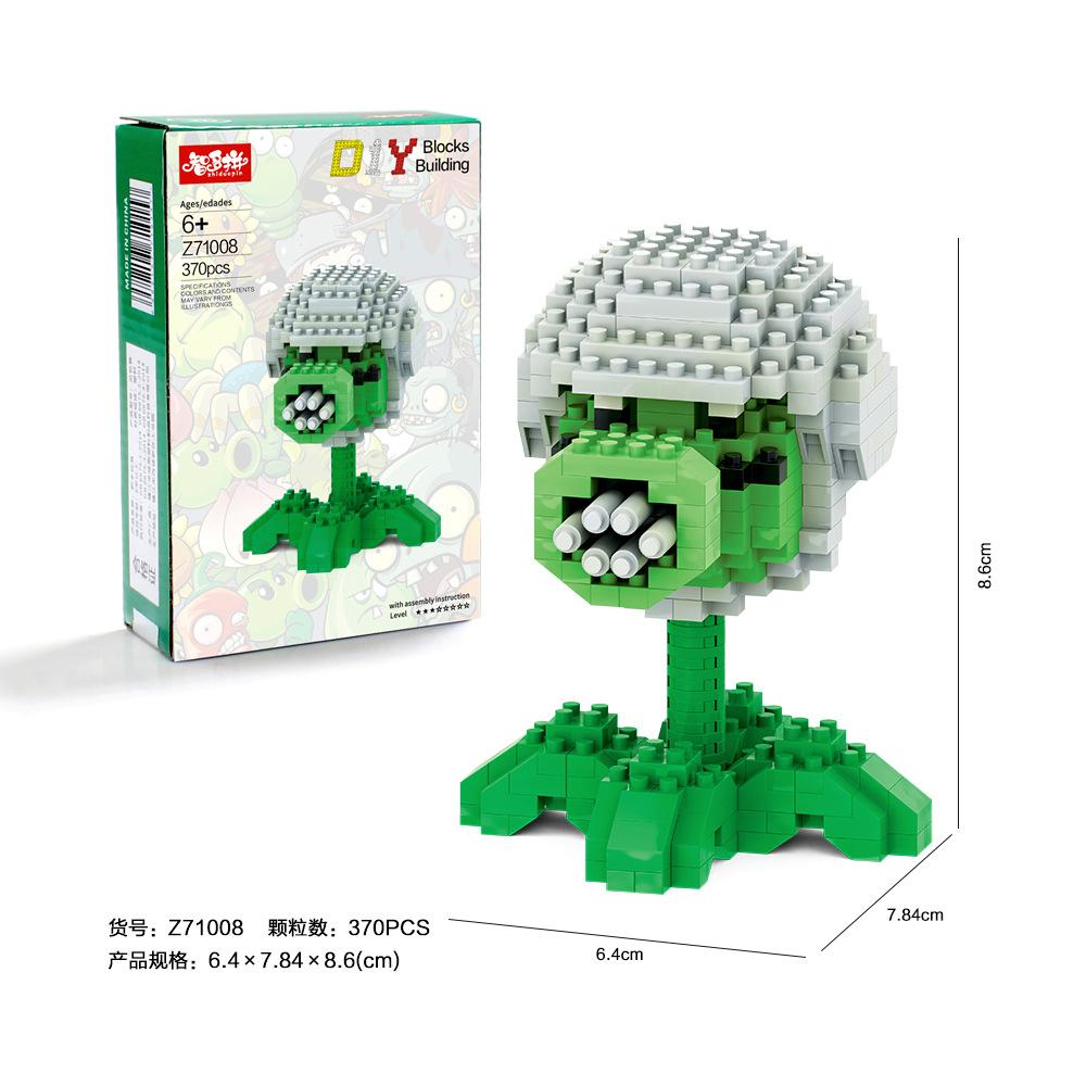 Planten versus. Zombies Uitdagende Educatieve Hersenkraker Speelgoed Voor Kinderen Intellectuele Ontwikkeling Puzzel Cadeaus Voor Kinderen 3-10CM
