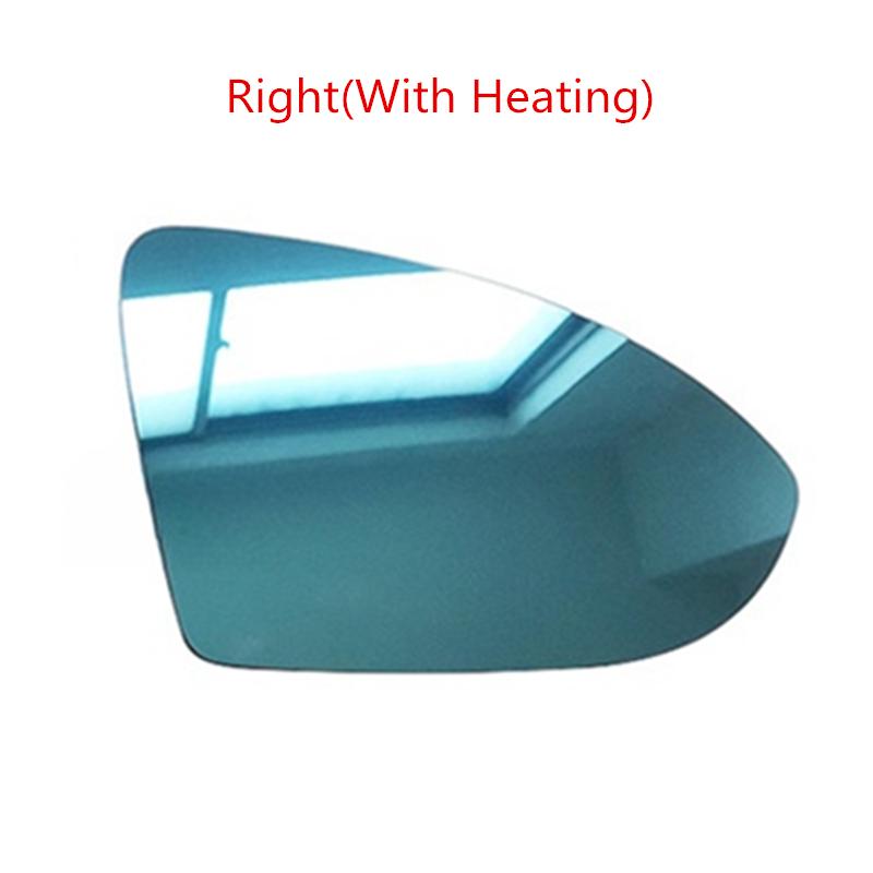 Side Mirror Glass For VW Golf 7 MK7 GTI R-line Touran 2016- Jetta MK7 US Model - Heated Blue Rearview Mirror Lens