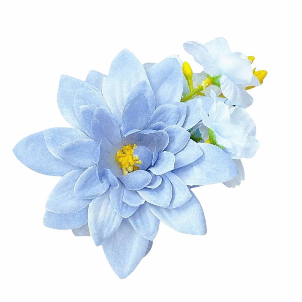 Accessories Floral Hair Clip Pink Blue Headdress Fashion Flower Hairpin Bridesmaid Accessories