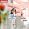 2D Colored Acrylic Boy Girl Hanging Decor, Fit for Keychain Car Backpack Home, Nice Holiday Gift for Thanksgiving Valentine Christmas
