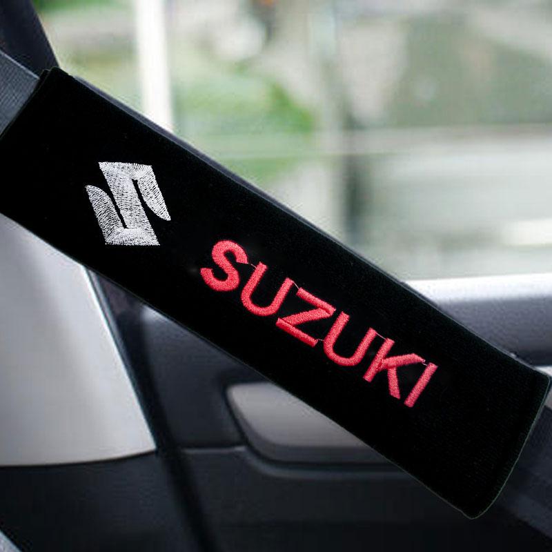 New Car Safety Belt Shoulder Cover Seat Belt Pads Accessories for Suzuki BURGMAN DRZ GSXF SV 650 B-King GSR GSR750 GSR600