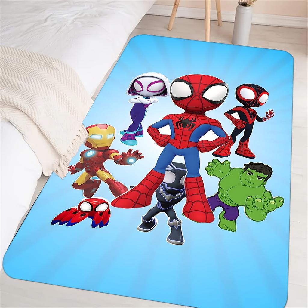Marvel Printed Doormat with Spider-for Man, Iron for Man, Hulk, and Other Hero Designs. Suitable for Living Room, Bedroom, Ga