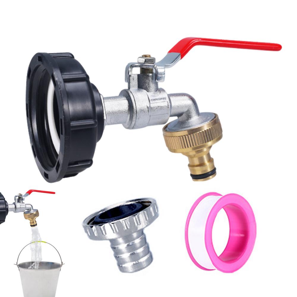 

Комплект крана для дождевой бочки Комплект для соединения дождевых бочек Запасной соединитель Насадка Клапан Фитинг Для наружного переливного слива воды