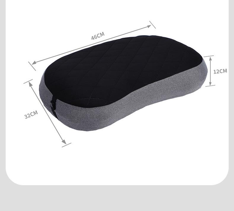 Portable Inflatable Travel Pillow: Outdoor, Camping, Car, Airplane, Lumbar Support