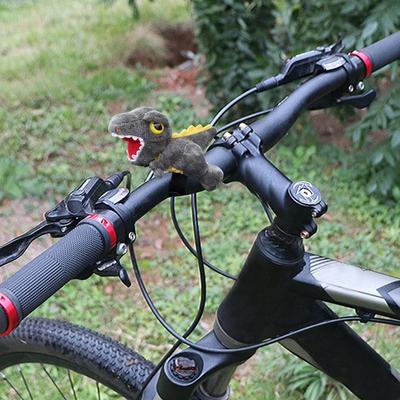 Cute Cartoon Shark Handlebar Decor Panda Puppet Motorcycle Handlebar Ornaments Decorative Cycling Accessories For Motorbike
