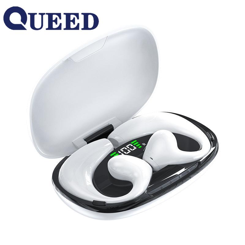 

Новый ремешок Bluetooth-гарнитуры настоящий, беспроводной, без ушей, спортивная гарнитура для бега, выносливость, выносливость без боли без боли белый