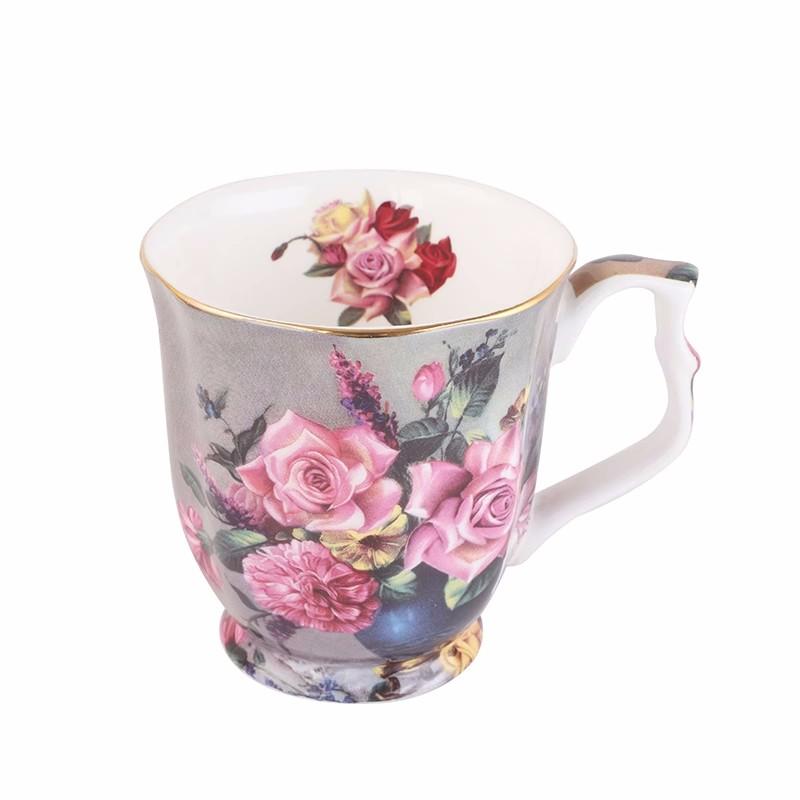 

Европейская кофейная чашка Ретро Дворцовая кофейная чашка из костяного фарфора Блюдце Креативная керамическая кофейная кружка Чашка для послеобеденного чая Домашняя кружка Подарок 201-300ml