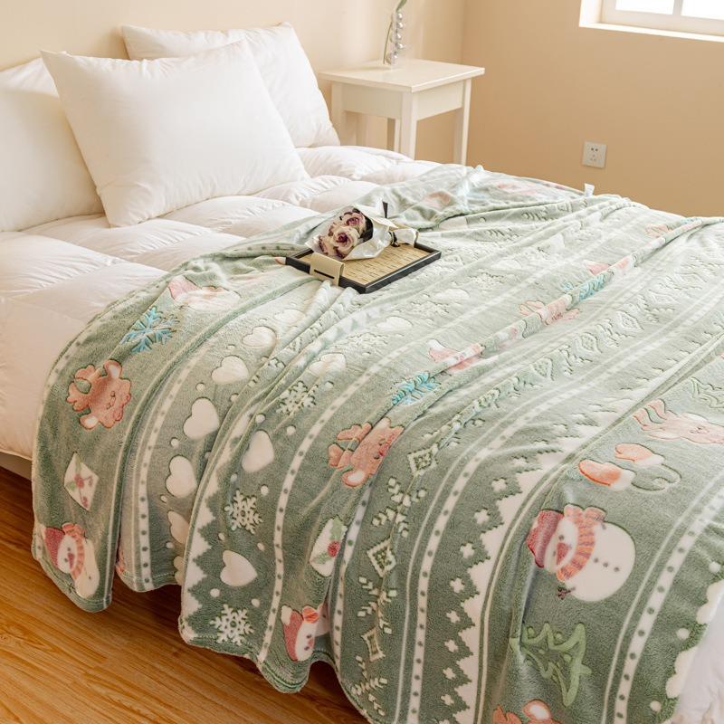 New soft snowflake fleece blanket household student dormitory blanket air conditioner blanket multi-purpose blanket fleece blanket