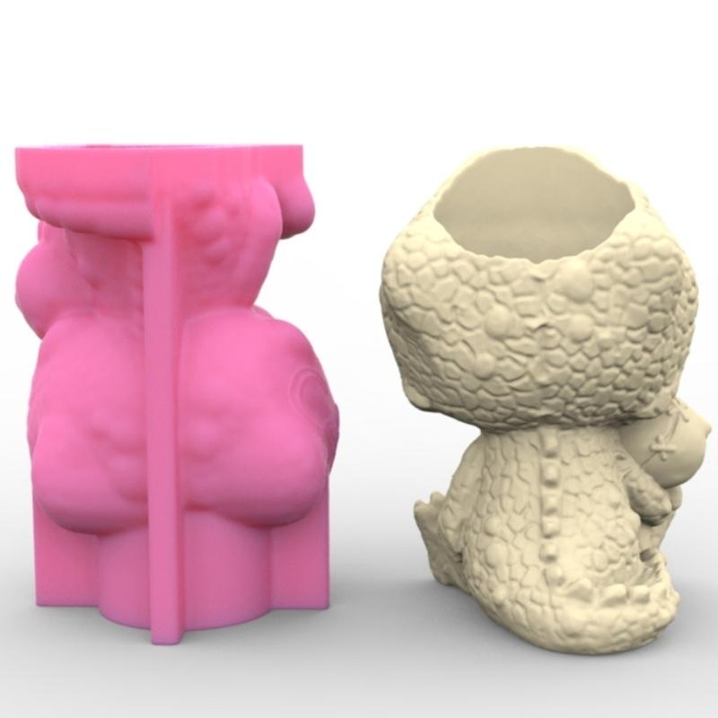 Halloween Skull Man Silicone  Mold Succulent Flowerpot Clay Cement Plaster Molds  Home Garden Flower s Mould