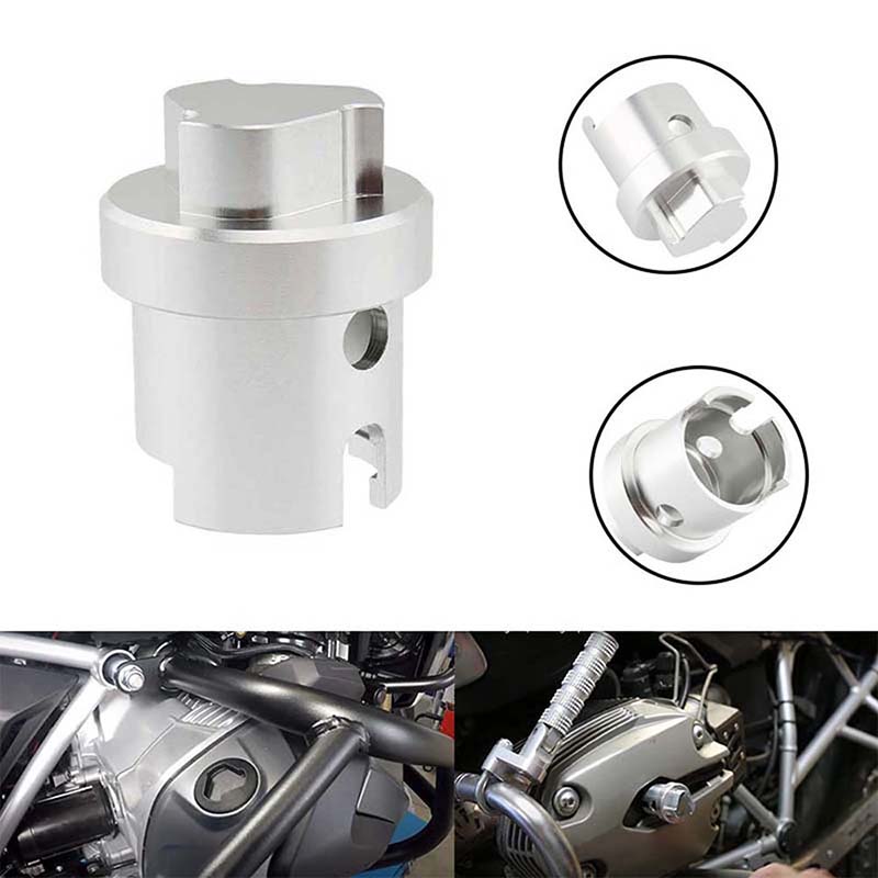 Aluminium Motorrad Öl Einfüllschraube Kappe Schraubenschlüssel und Zündkerzenstecker Abzieher Werkzeug Kompatibel mit BMW R1200GS R1250GS ADV RT R