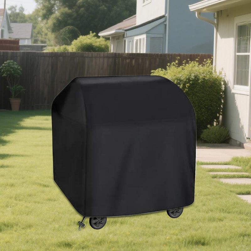 Grill Cover Burner Barbecue Cover Adjustable Oxford Fabric Waterproof Anti-UV Windproof Protection for Cooking Grilling Lawn