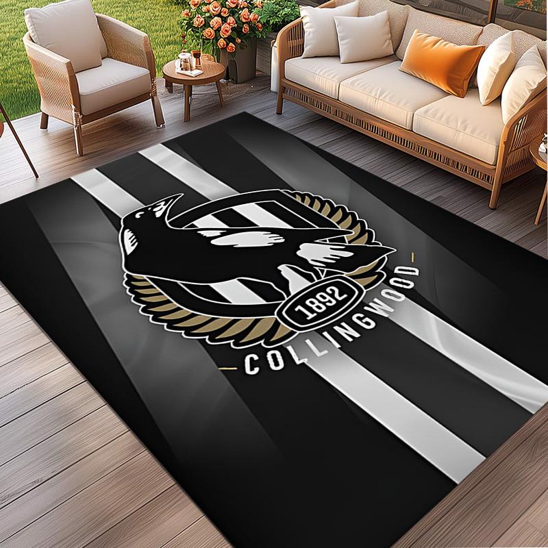 Football Club Print Rug, Washable Floor Carpet, For Entryway Dorm Laundry Room Office Study, Home Decor Birthday Christmas Gift