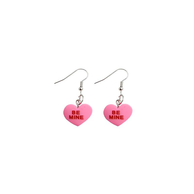 Acrylic Resin Earrings Personalized Love Letter Bemine Hugme Resin Earrings