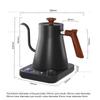 Portable Travel Hand Brewed Coffee Pot 0.9L Gooseneck Kettle Stainless Steel Intelligent Constant Temperature Electric Kettle