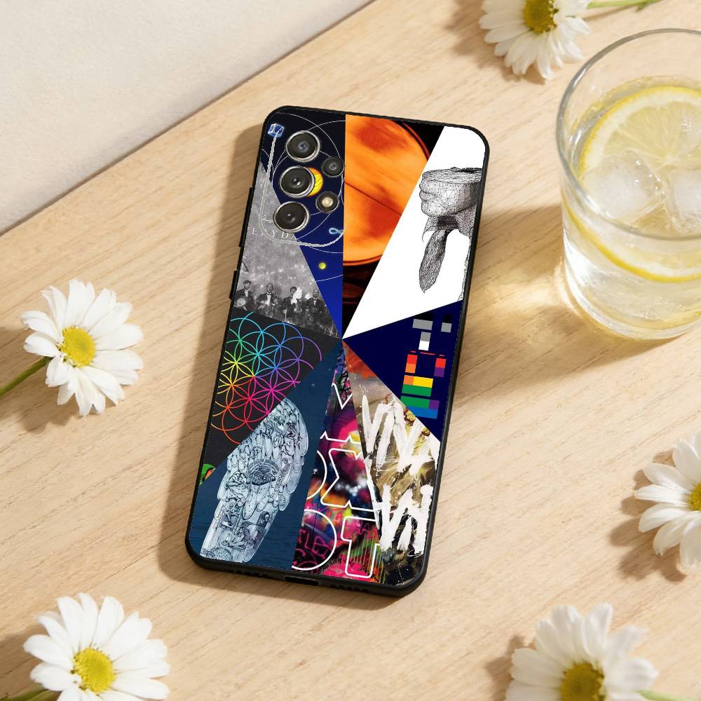 

C-Coldplay Britpop Icon Shell Phone Case For Samsung S25,S24,S21,S22,S23,S30,Ultra,S20,Plus,Soft Silicone Black Cover Samsung S22plus5G