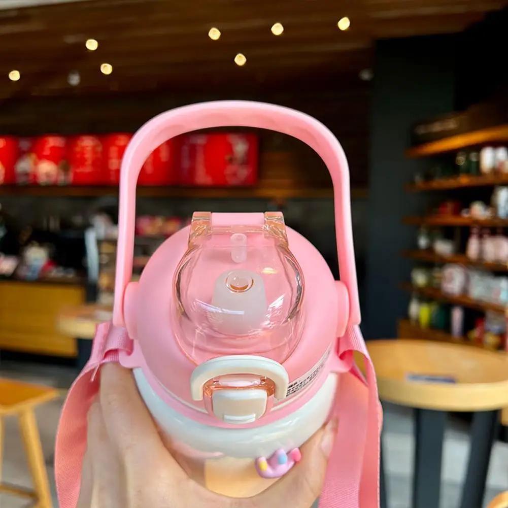650ml Cute Insulated Bottle for Girls Cute Insulated Bottle for Kids Portable Large Capacity 304 Stainless Steel Insulated Mug