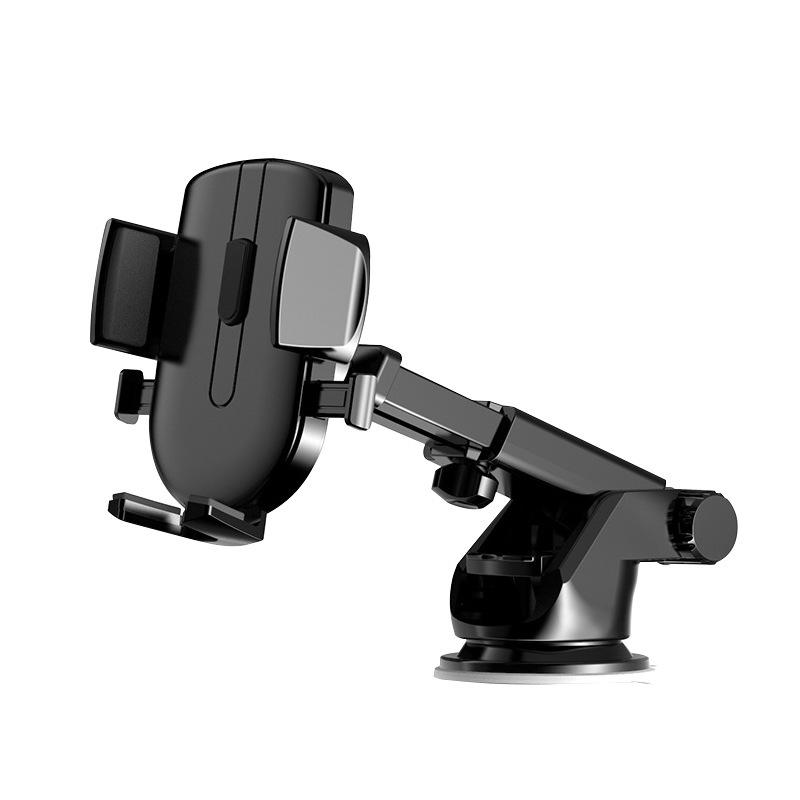 

Держатель для телефона в автомобиль с датчиком гравитации, длинным держателем и присоской для воздуховода Air Vent чёрный