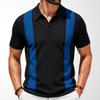 Men's Knit Polo Shirts Short Sleeve Polo Shirt Lightweight Casual Golf Shirts Summer Breathable Collared T Shirts for Men Vacation Beach Soft Shirts