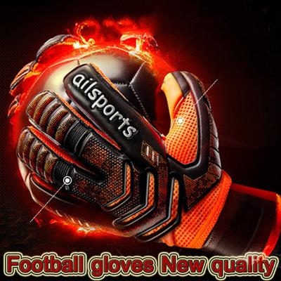 High Quality Professional Goalkeeper Gloves Big Strong Finger Protection Soccer Thick Latex Slip Goal Keeper Gloves