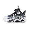 Children's Basketball Shoes 2025 Autumn and Winter Velvet Boys' Sports Shoes Non-slip Middle and Older Boys' Running Shoes Rotating Buckle