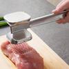 Dual-Sided Meat Tenderizer Aluminum Alloy Steak Hammer for Smashing Slapping Knocking Beef for Outdoor Picnics BBQ Kitchen Tool