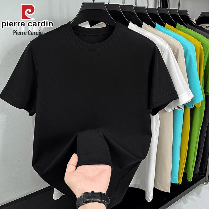 Pierre Cardin Men s Cotton Blend Short Sleeve Round Neck T-Shirt L