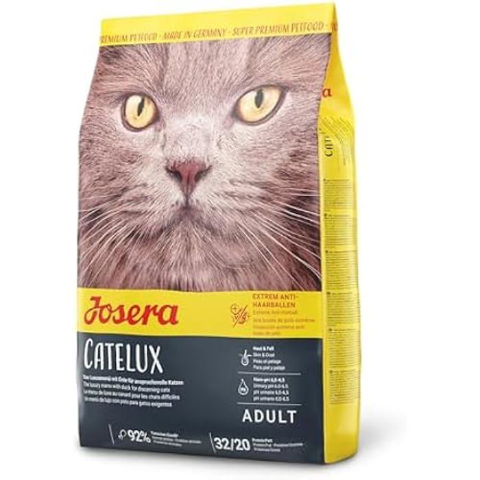 Croquettes Pour Chat - JOSERA - Catelux - Canard & Pommes De Terre - 400 G - Aliment Super Premium