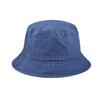 Solide Baumwolle Gewaschener Denim Fischerhut Unisex Bob Faltbar Fischer Breite Krempe Kappen Hip Hop Gorros Herren Damen Panama Fischerhut