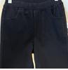 Autumn Black Slim Fit Cropped Women's Plus Size Elastic Waist Trousers - Slimming Casual Pants