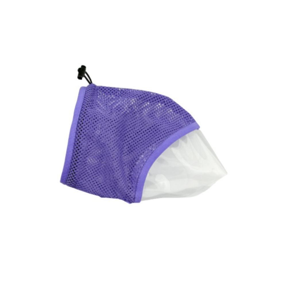 

Anti Scratch Cat Mouth Cover Adjustable Drawstring Kitten Headgear Prevent Accidental Ingestion S фиолетовый